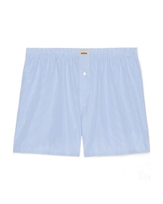 Gucci Blue Logo-Patch Boxers for men