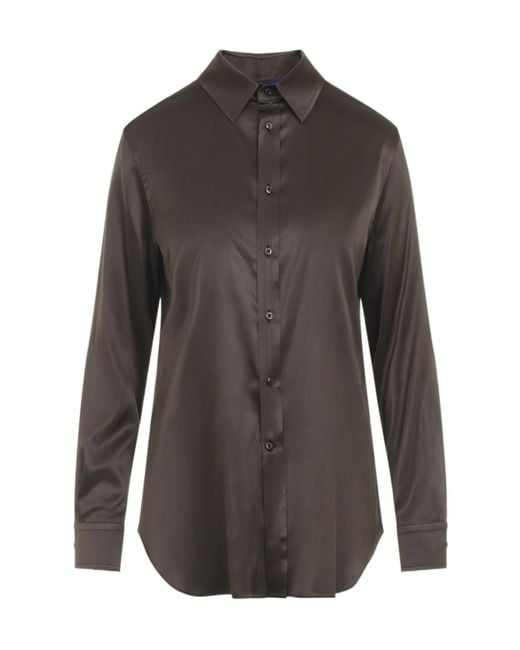 Ralph Lauren Gray Long-Sleeved Buttoned Shirt