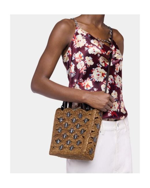 Rabanne Metallic 1969 Disc-Embellished Cross Body Bag