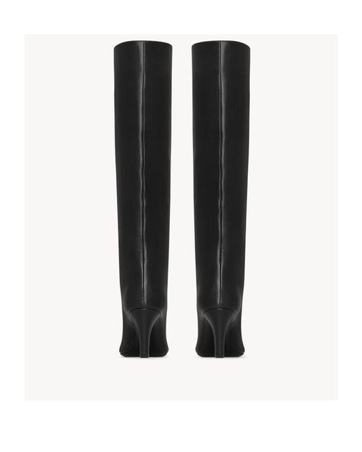 Saint Laurent Black Jill Pointed Toe Boots