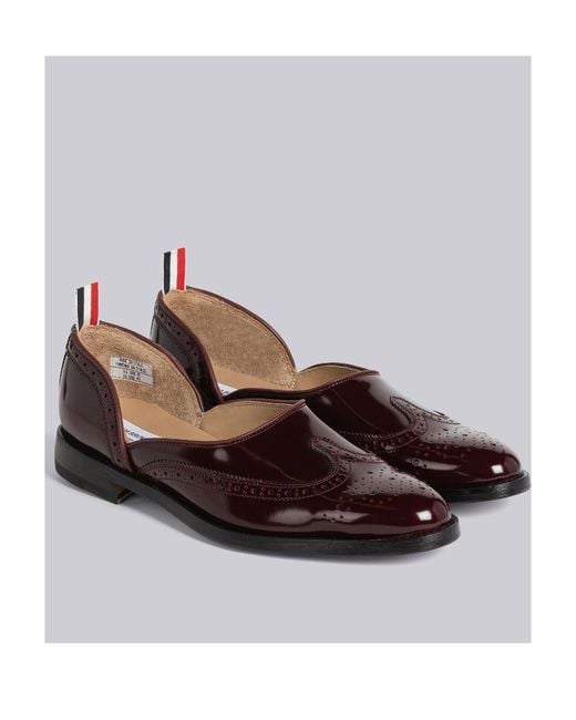 Thom Browne Brown Slip-On Rwb Brogues