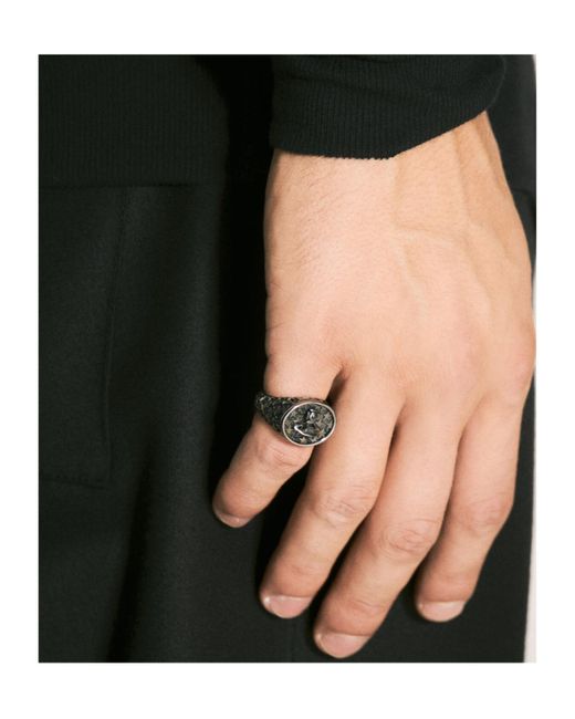 Vivienne Westwood Orlando Ring in Black for Men | Lyst