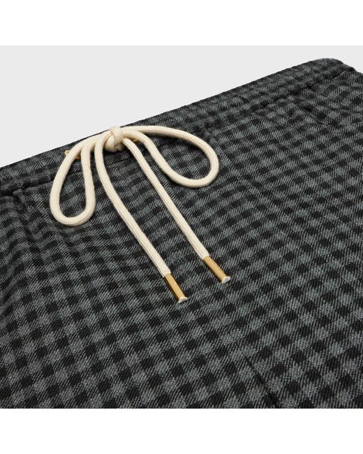 Céline Gray Wool Straight-Leg Jogging Pants