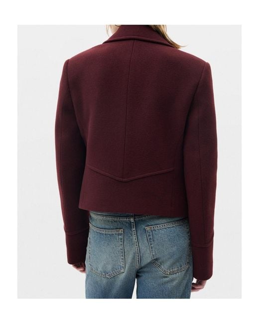Ann Demeulemeester Red Dalmar Double-Breasted Jacket for men