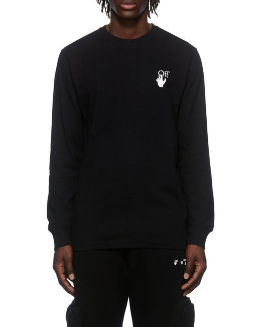Off-White c/o Virgil Abloh Black Caravaggio Painting Long-Sleeve T-Shirt for men
