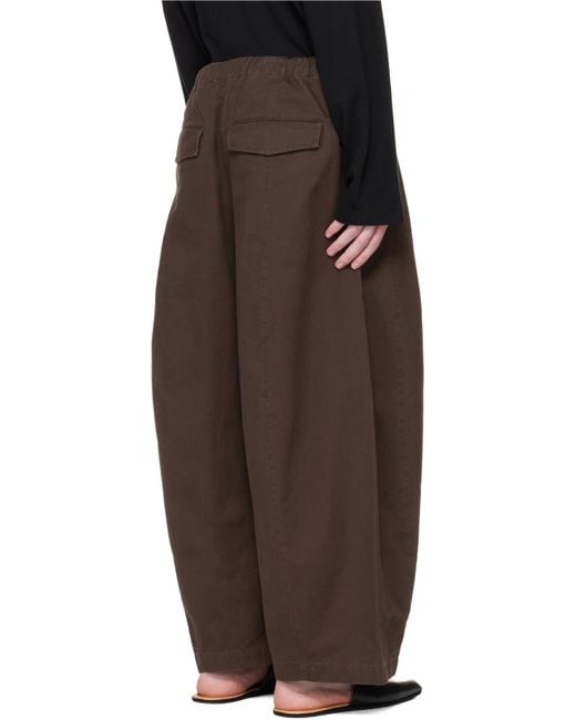 Entire studios Brown Loft Barrel-Leg Pants for men