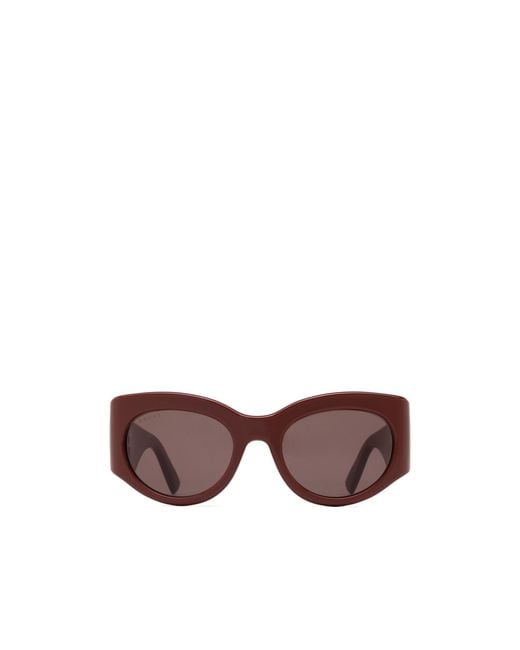 Gucci Purple Eyewear Oval Frame Sunglasses