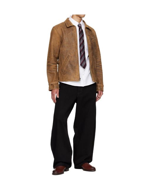 Paul Smith Brown Grain Chelsea Boots for men