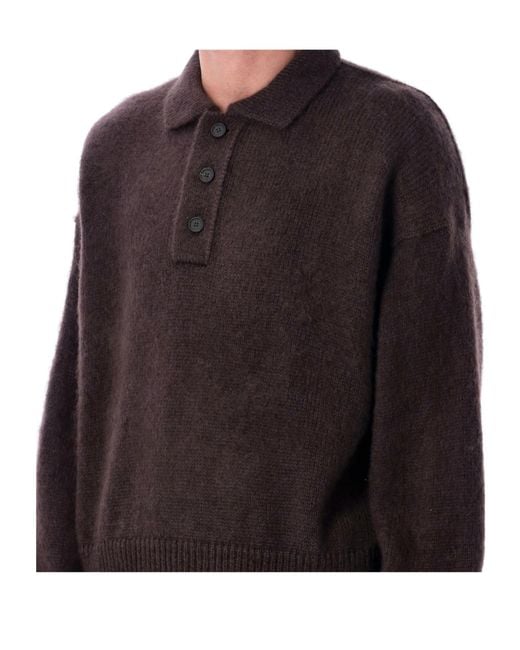 Studio Nicholson Natural Dune Mohair Polo Knitwear for men