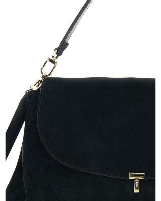 Totême  Black Totême T-Lock Satchel Bag