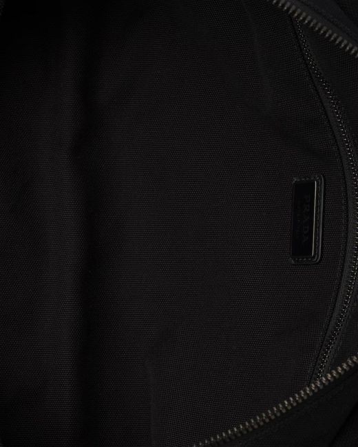 Prada Black Canvas Duffel Bag for men