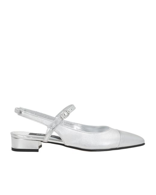CAREL PARIS White Metallic Oceano Pumps