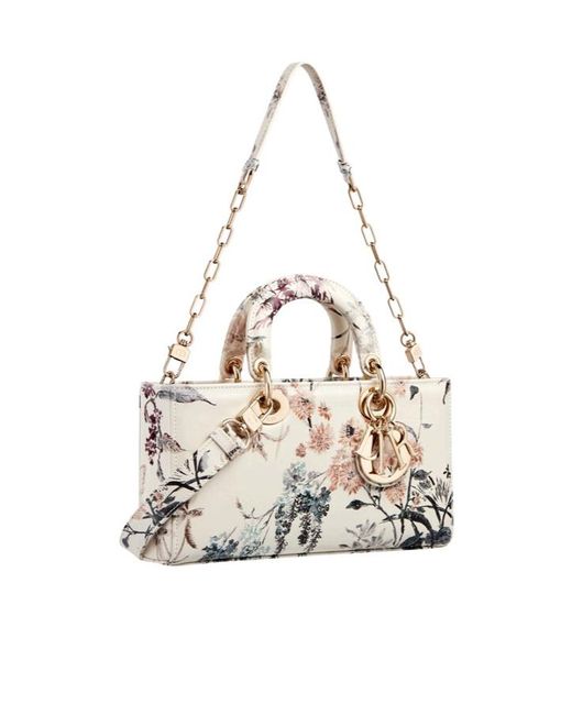 Dior White Medium Lady D-Joy Bag