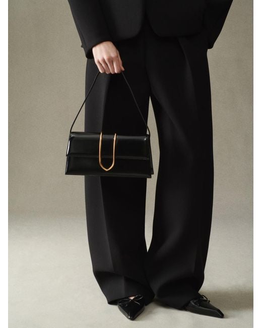 Jacquemus Black The Long Bambino Flap Bag