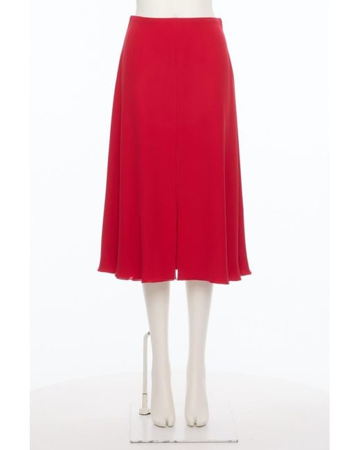 Valentino Zip Detailed Flared Midi Skirt