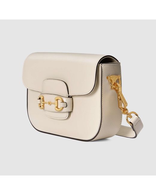 Gucci White Horsebit 1955 Mini Crossbody Bag