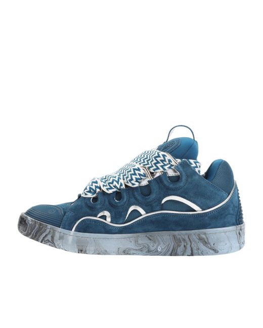 Lanvin Blue Low-Top Sneakers for men