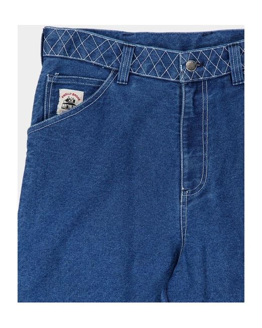 Bode Blue Belt Loop Jeans for men