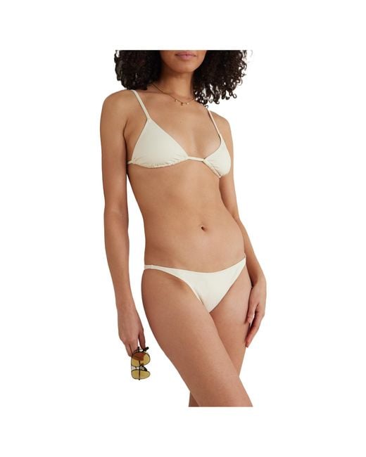 St. Agni Natural Triangle Bikini Top
