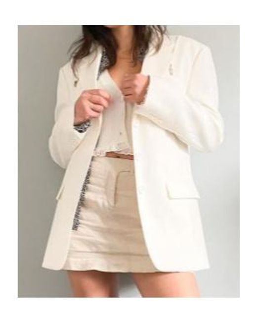 we11done White Long-Sleeved Suit Coat