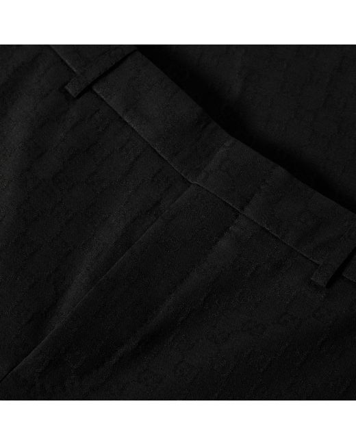 Gucci Black Simple Straight-Leg Pants for men