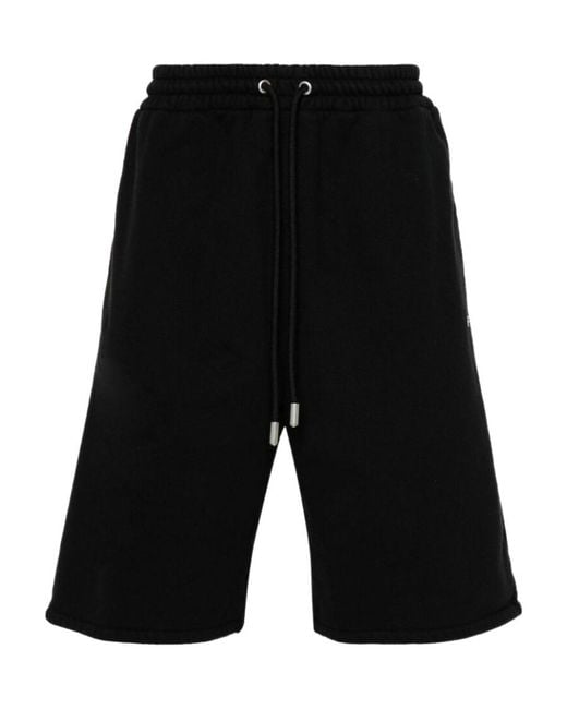 Off-White c/o Virgil Abloh Black Logo Embroidered Drawstring Shorts for men