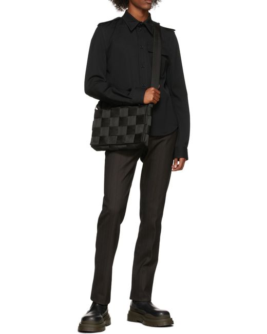 Bottega Veneta Black Tire Chelsea Boot for men