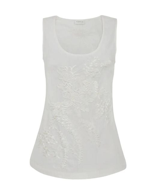 P.A.R.O.S.H. Women's Gray Ninja Embroidered Blouse
