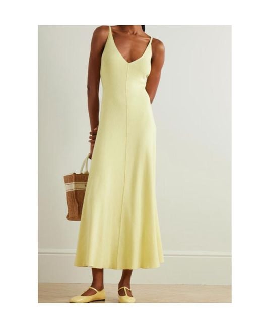 arch4 Yellow V-Neck Dress