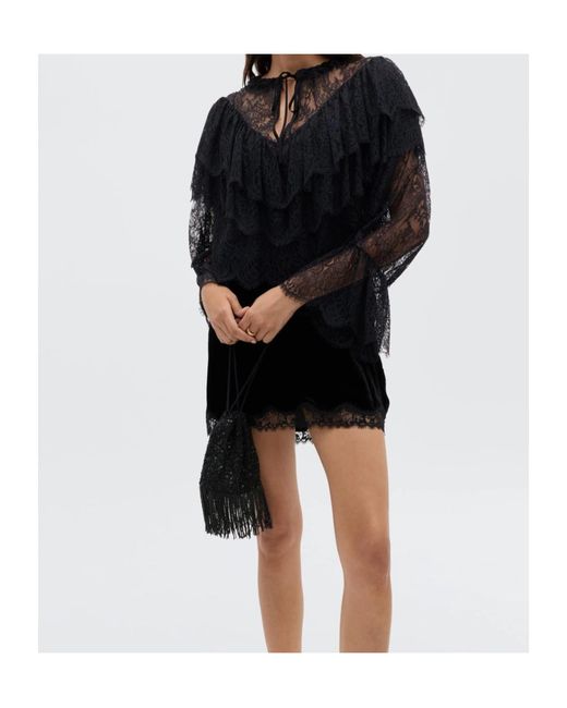 Rixo Black Faryn Top Ld61