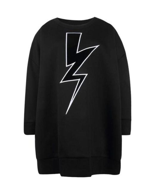 Neil Barrett Black Lightning Printed Sweater