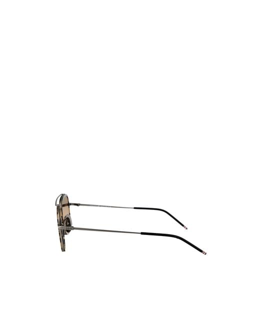 Thom Browne Multicolor Eyewear Navigator Frame Sunglasses for men