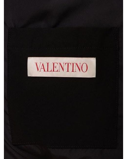 Valentino Black Logo Pattern Down Jacket for men
