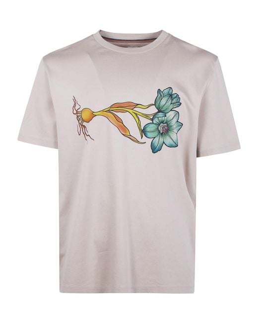 Paul Smith Gray Short-Sleeved Crewneck T-Shirt for men