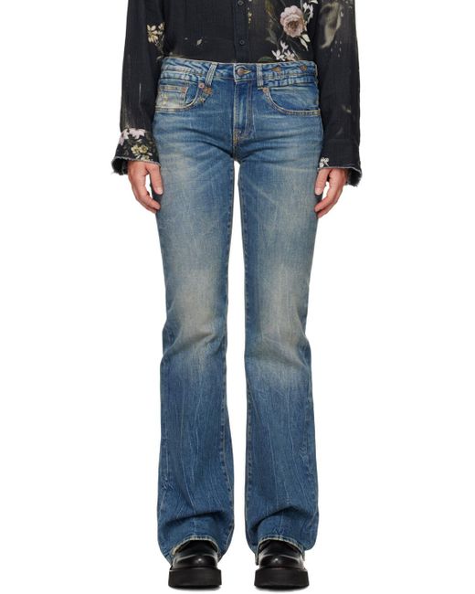 R13 Blue Belt-Loop Jeans