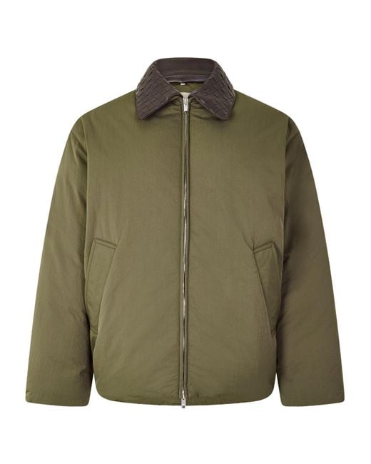 Bottega Veneta Green Quilted Jacket for men
