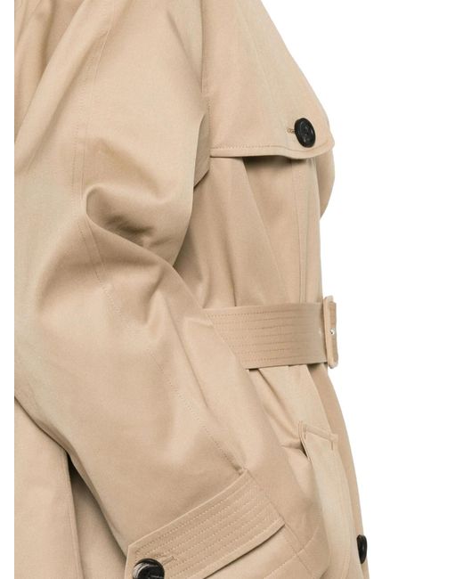 Jean Paul Gaultier Natural Double-Breasted Belted Trench Coat