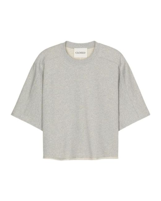 Closed Gray Deep Yoke T-Shirt
