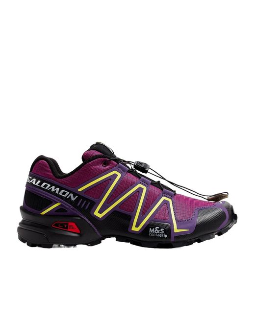 Salomon Lab Purple Salomon Speedcross 3 Panelled Sneakers for men