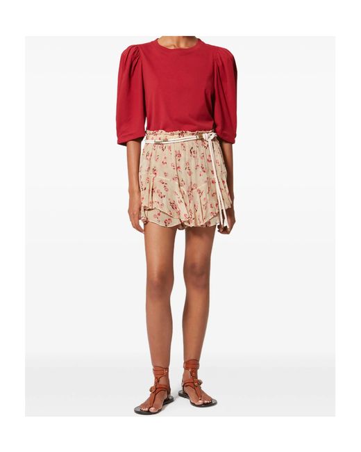 Isabel Marant Natural Isabel Marant Étoile Sornel Ruffled Shorts