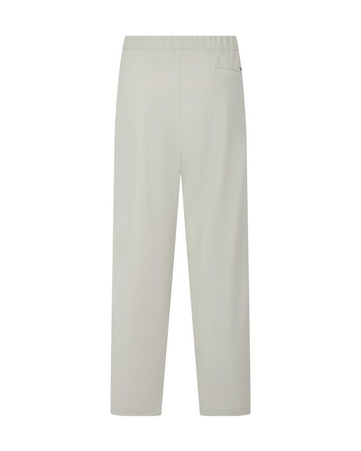 Herno White Mid-Rise Tapered Pants for men