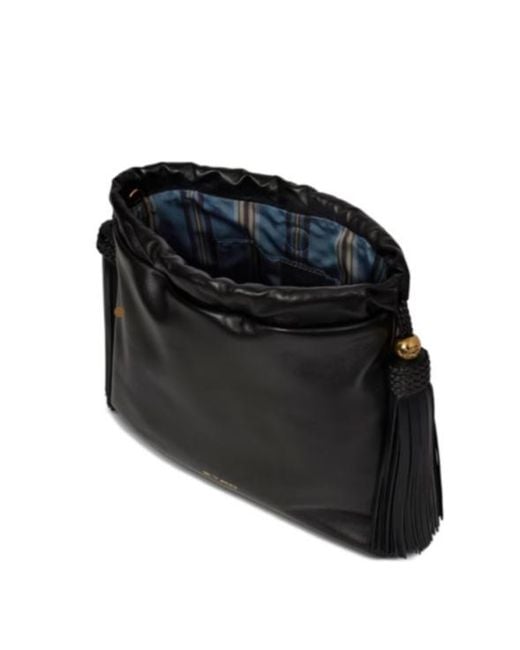 Etro Black Kalispera Tassel Shoulder Bag