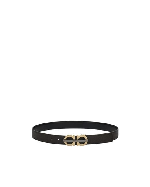 Ferragamo White Ferragamo Eyewear Reversible Logo Buckle Belt for men