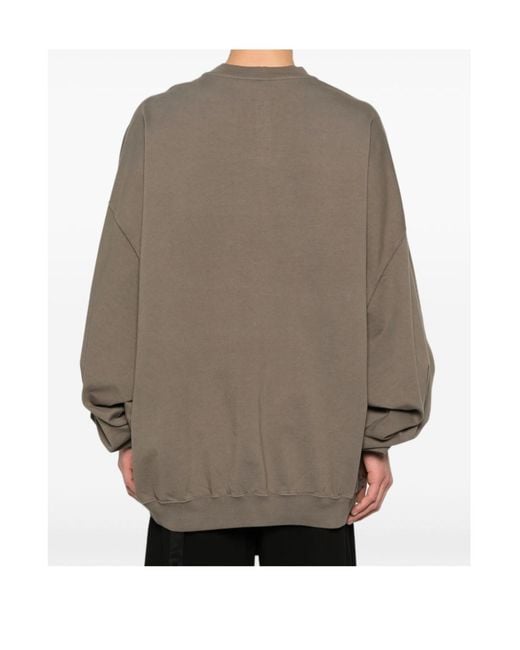 Rick Owens Brown Hun Tie-Detail Sweatshirt for men