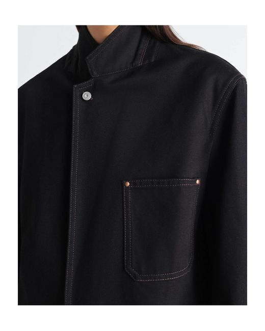 Lemaire Black Single-Breasted Blazer for men