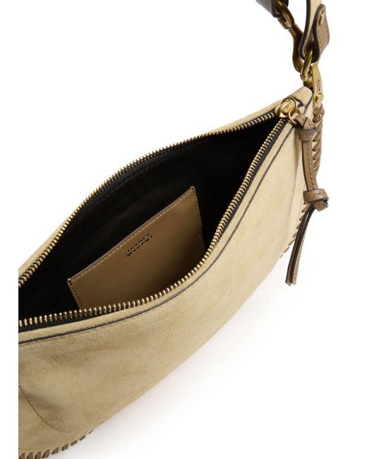 Isabel Marant White Oskan Soft Zipped Shoulder Bag