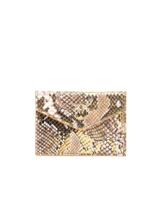 Pinko Natural Galleria Flat Card Holder