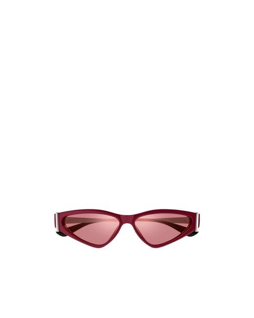 McQueen Pink Eyewear Cat-Eye Frame Sunglasses
