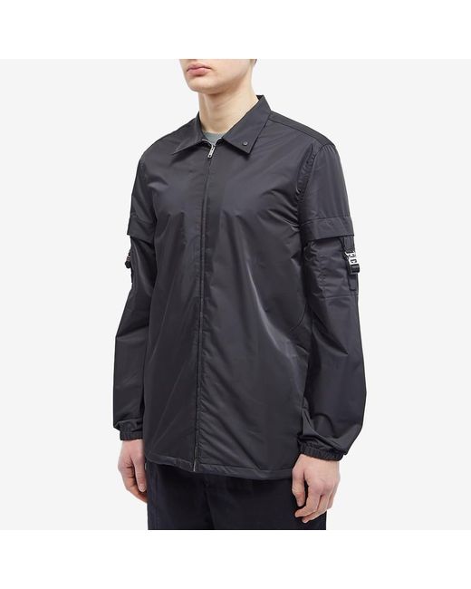 Givenchy Black 4G Buckled Pocket Overshirt for men