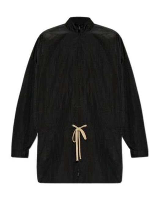 Fear Of God Black Drawstring Waist Jacket for men